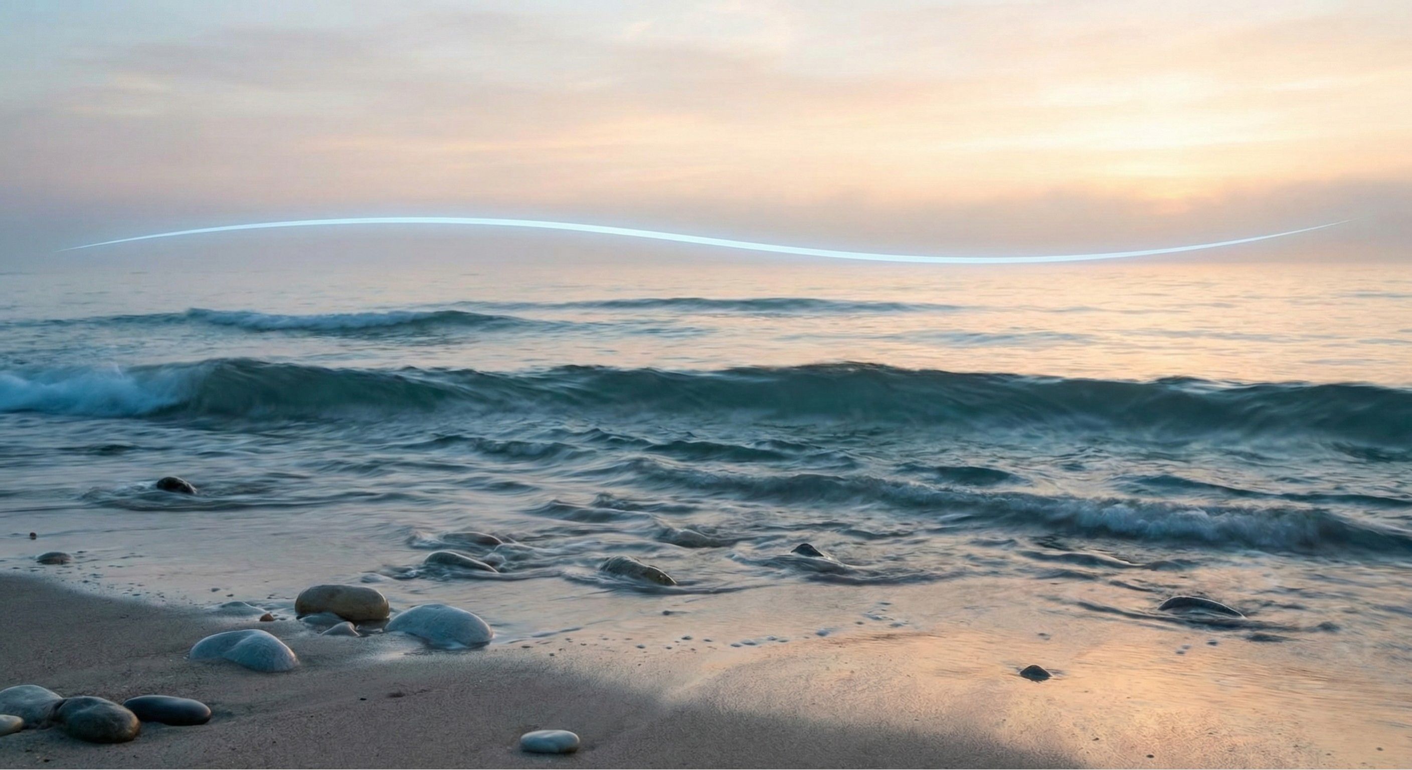 Calm waves representing emotional regulation